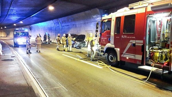 Verkehrsunfall im Katschbergtunnel
