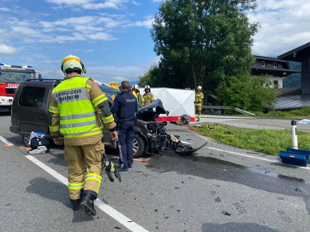 Verkehrsunfall B168 in Walchen