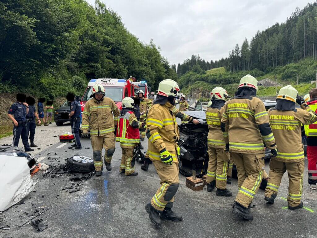 Verkehrsunfall B311 in Goldegg